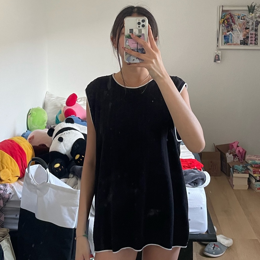 Black Sweater Vest